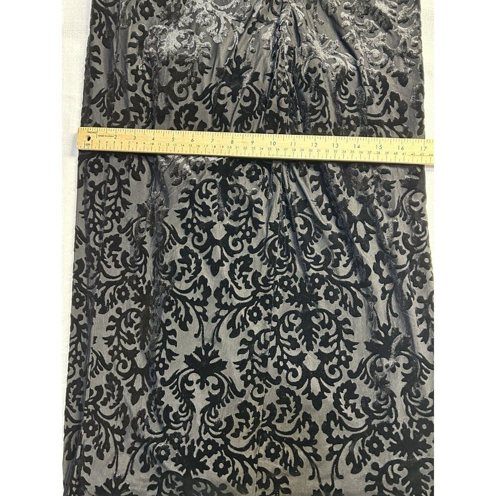 Zara Velvet Feel Printed Asymmetrical Dress with Side Buckle Size Large - Picture 14 of 16